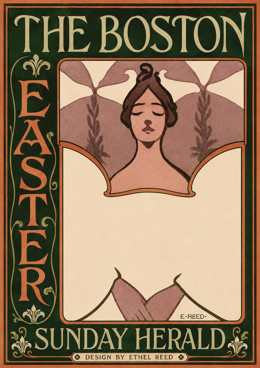 Ethel Reed The Boston Easter Sunday Herald No3 - Plakat