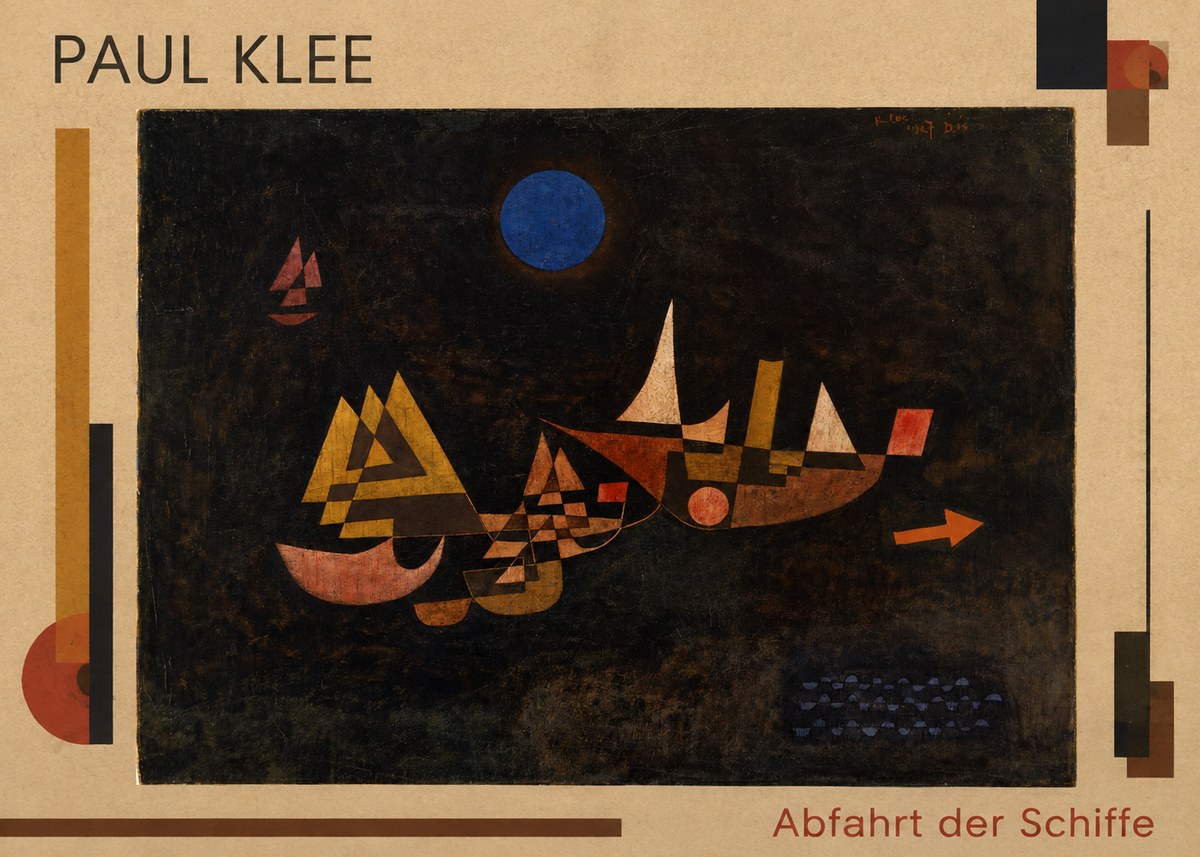 Paul Klee Abfahrt Der Schiffe No1 - Plakat