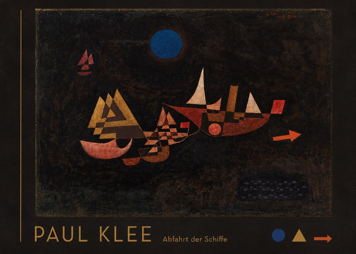Paul Klee Abfahrt Der Schiffe No3 - Plakat