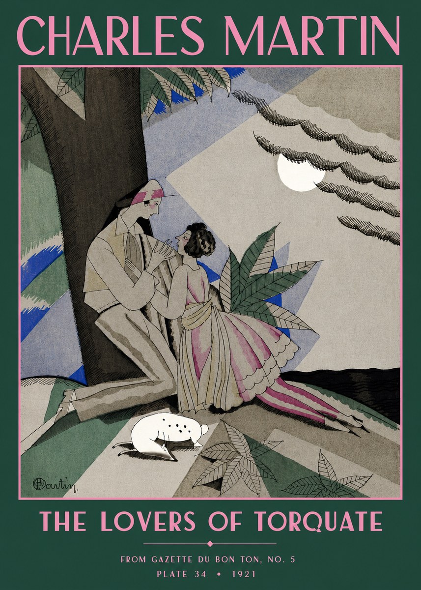 Charles Martin The Lovers of Torquate No2 - Plakat