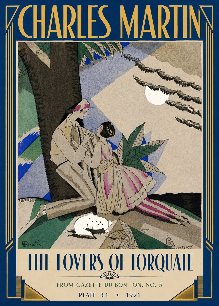 Charles Martin The Lovers of Torquate No4 - Plakat
