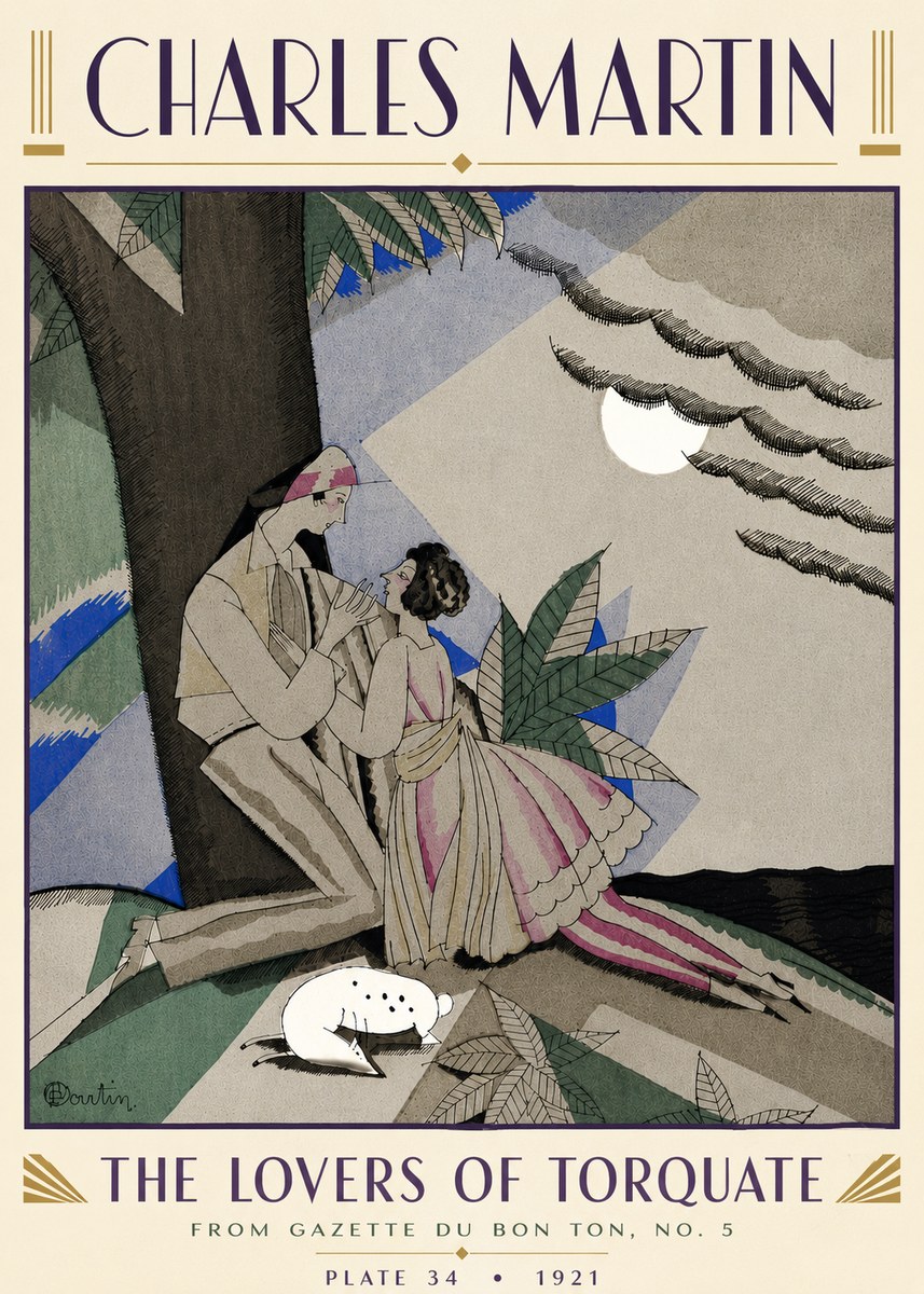 Charles Martin The Lovers of Torquate No5 - Plakat