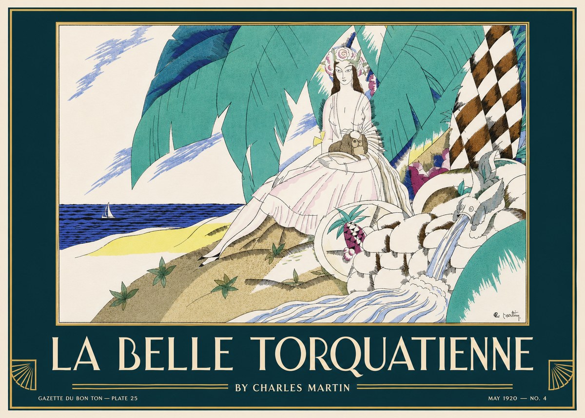 Charles Martin La Belle Torquatienne No3 - Plakat