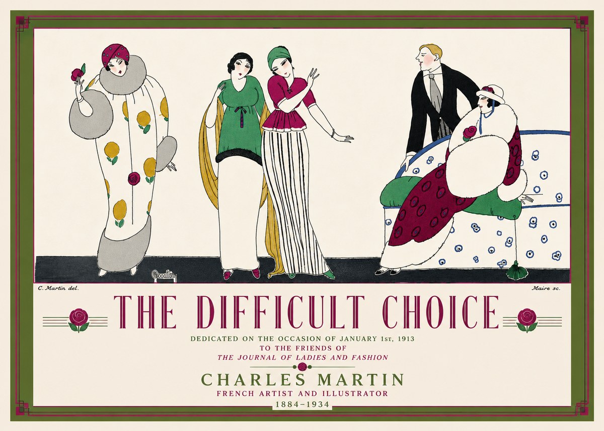Charles Martin The Difficult Choice No5 - Plakat