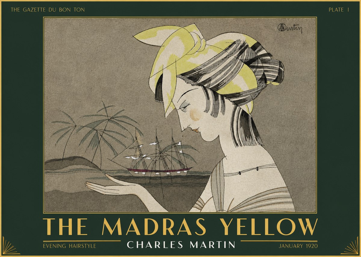Charles Martin The Madras Yellow - Evening Hairstyle No2 - Plakat