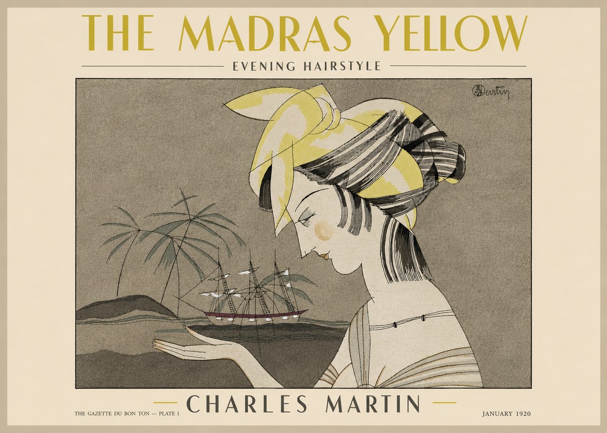 Charles Martin The Madras Yellow - Evening Hairstyle No3 - Plakat