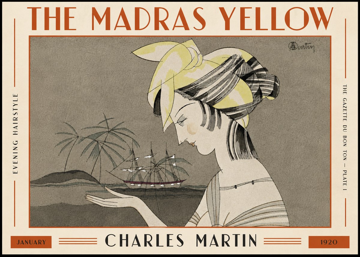 Charles Martin The Madras Yellow - Evening Hairstyle No5 - Plakat