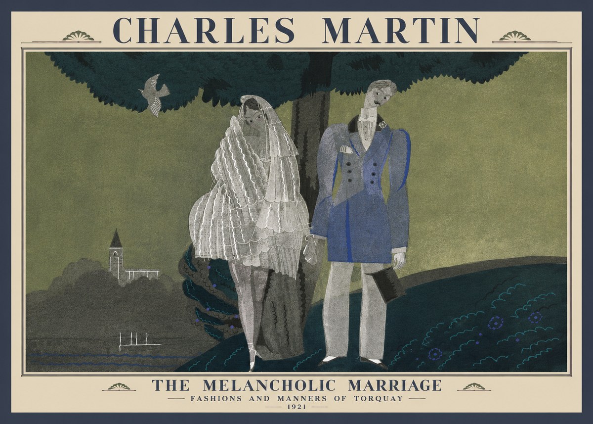 Charles Martin The Melancholic Marriage No1 - Plakat