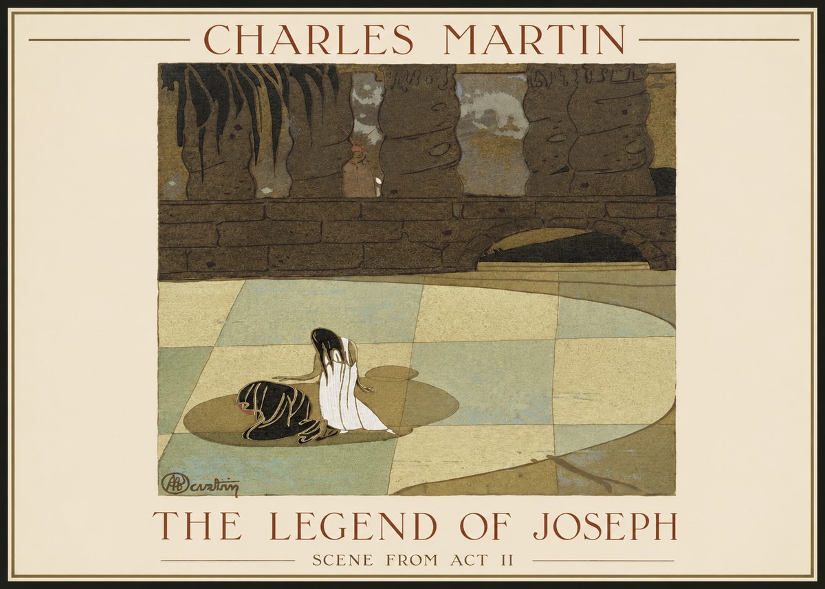 Charles Martin The Legend of Joseph - Scene from Act Ii No1 - Plakat