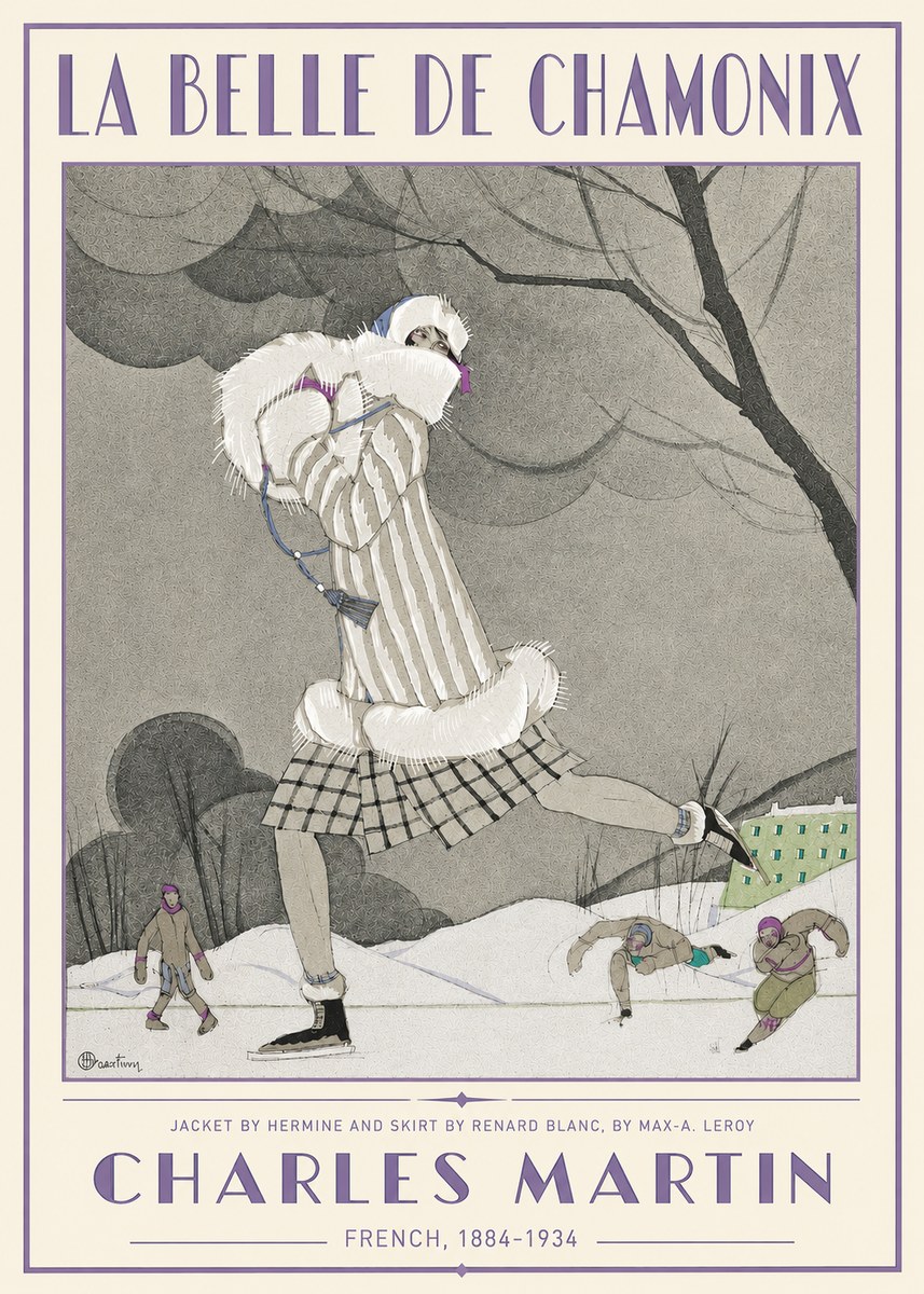 Charles Martin La Belle De Chamonix No3 - Plakat