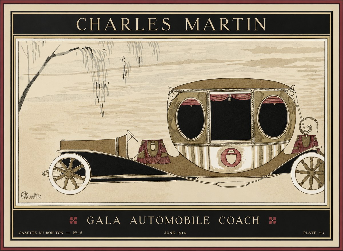 Charles Martin Gala Automobile Coach No1 - Plakat