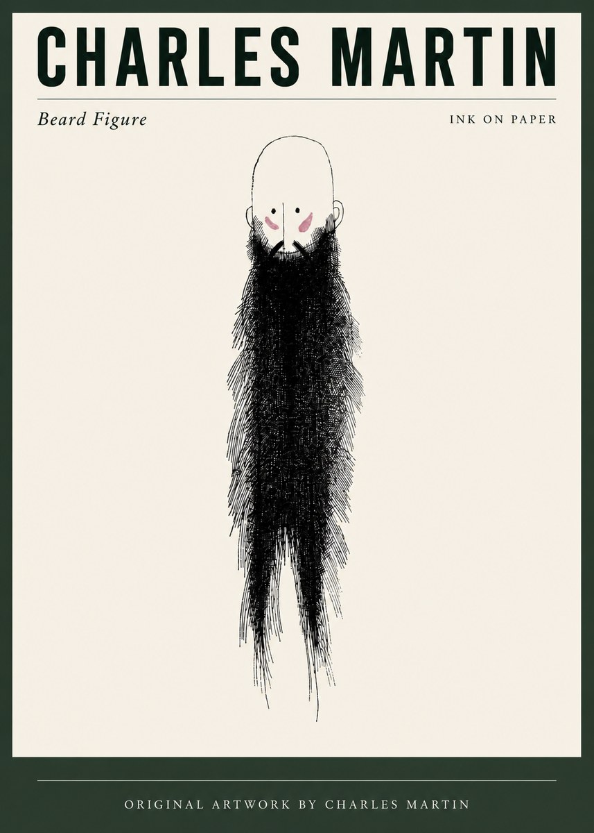 Charles Martin Beard Figure No3 - Plakat