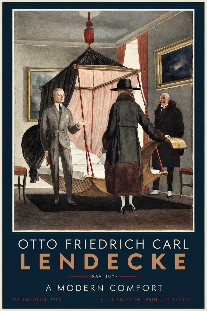 Otto Friedrich Carl Lendecke A Modern Comfort No2 - Plakat