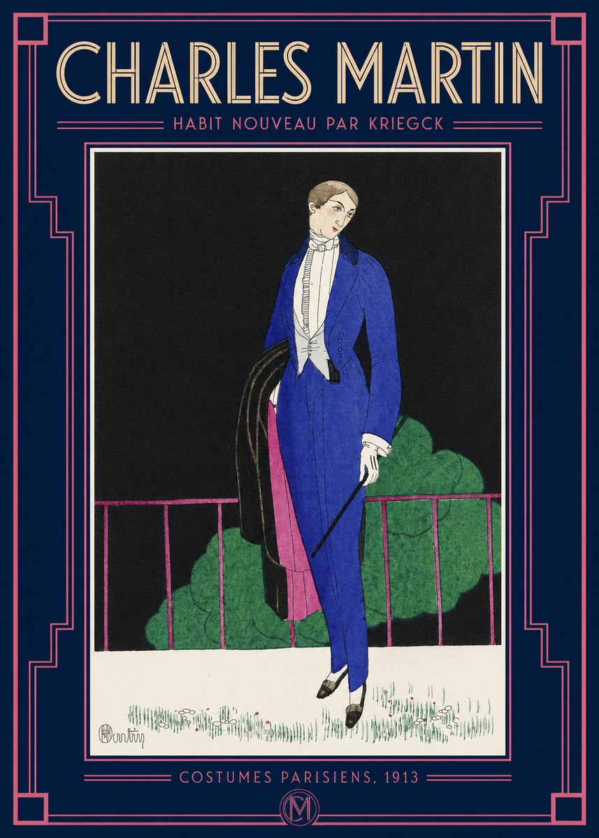 Charles Martin Habit Nouveau Par Kriegk No2 - Plakat