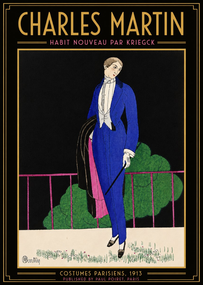 Charles Martin Habit Nouveau Par Kriegk No5 - Plakat