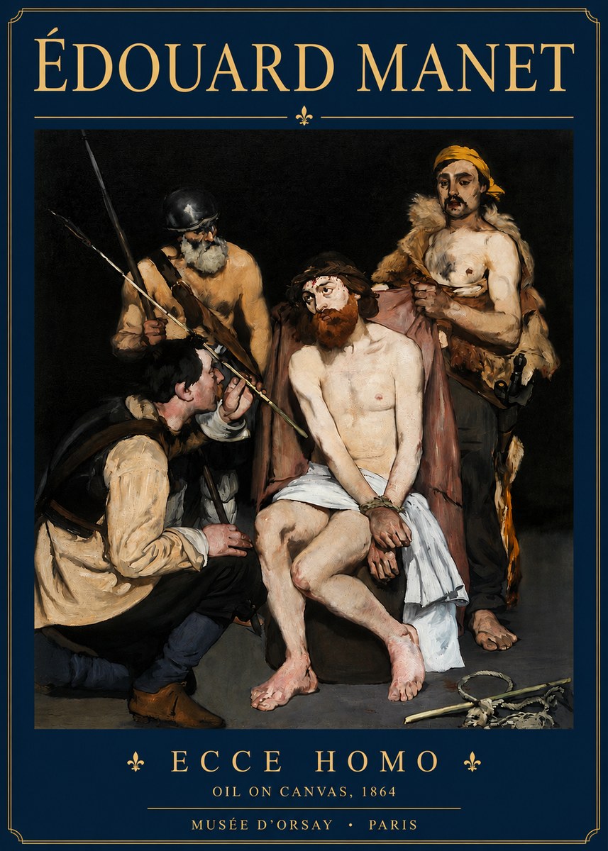 Édouard Manet Ecce Homo No3 - Plakat