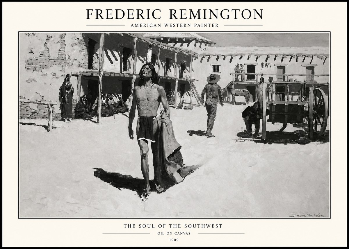 Frederic Remington The Soul of the Southwest No1 - Plakat