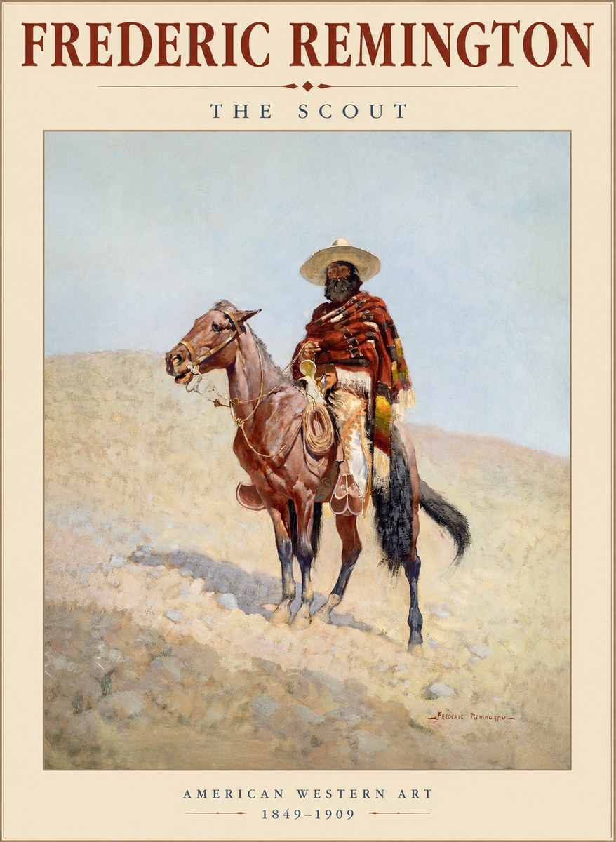 Frederic Remington The Scout I No1 - Plakat