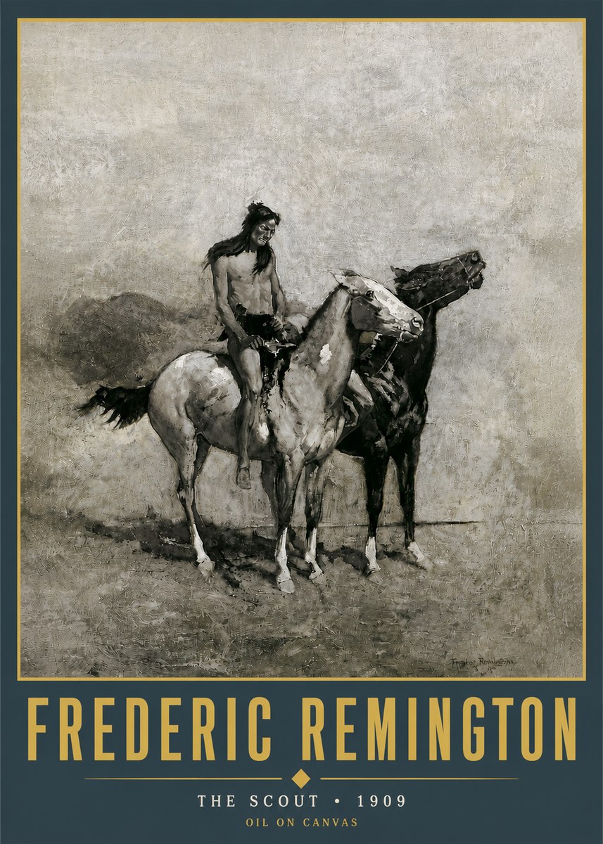 Frederic Remington The Scout II No5 - Plakat