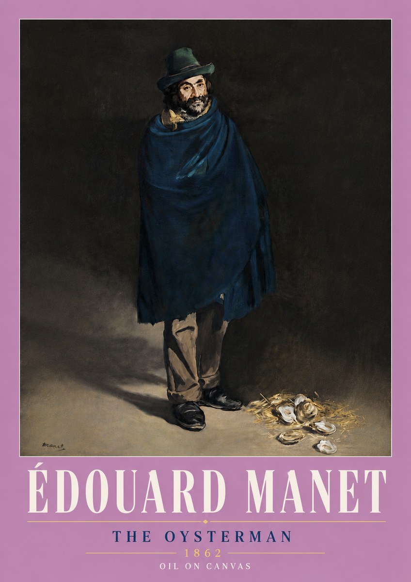 Édouard Manet The Oysterman No6 - Plakat