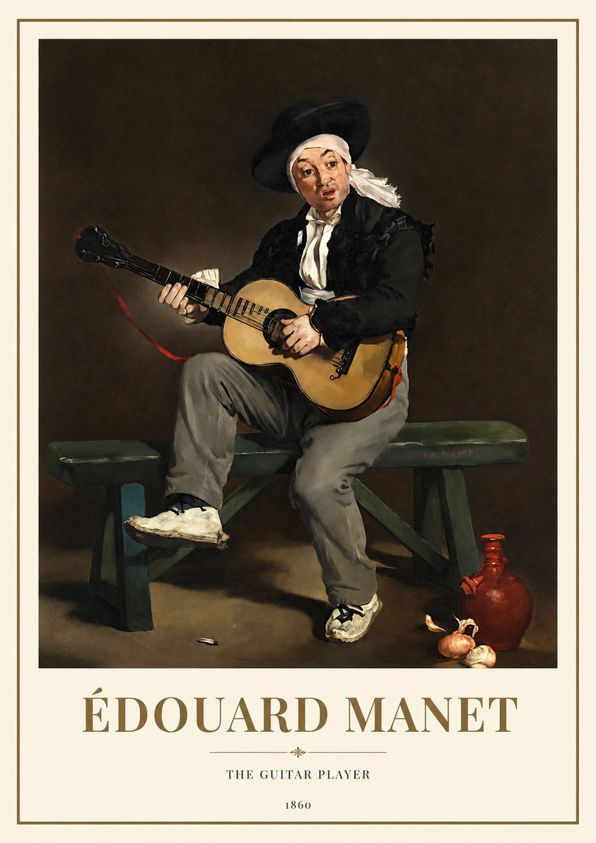 Édouard Manet The Guitar Player No1 - Plakat