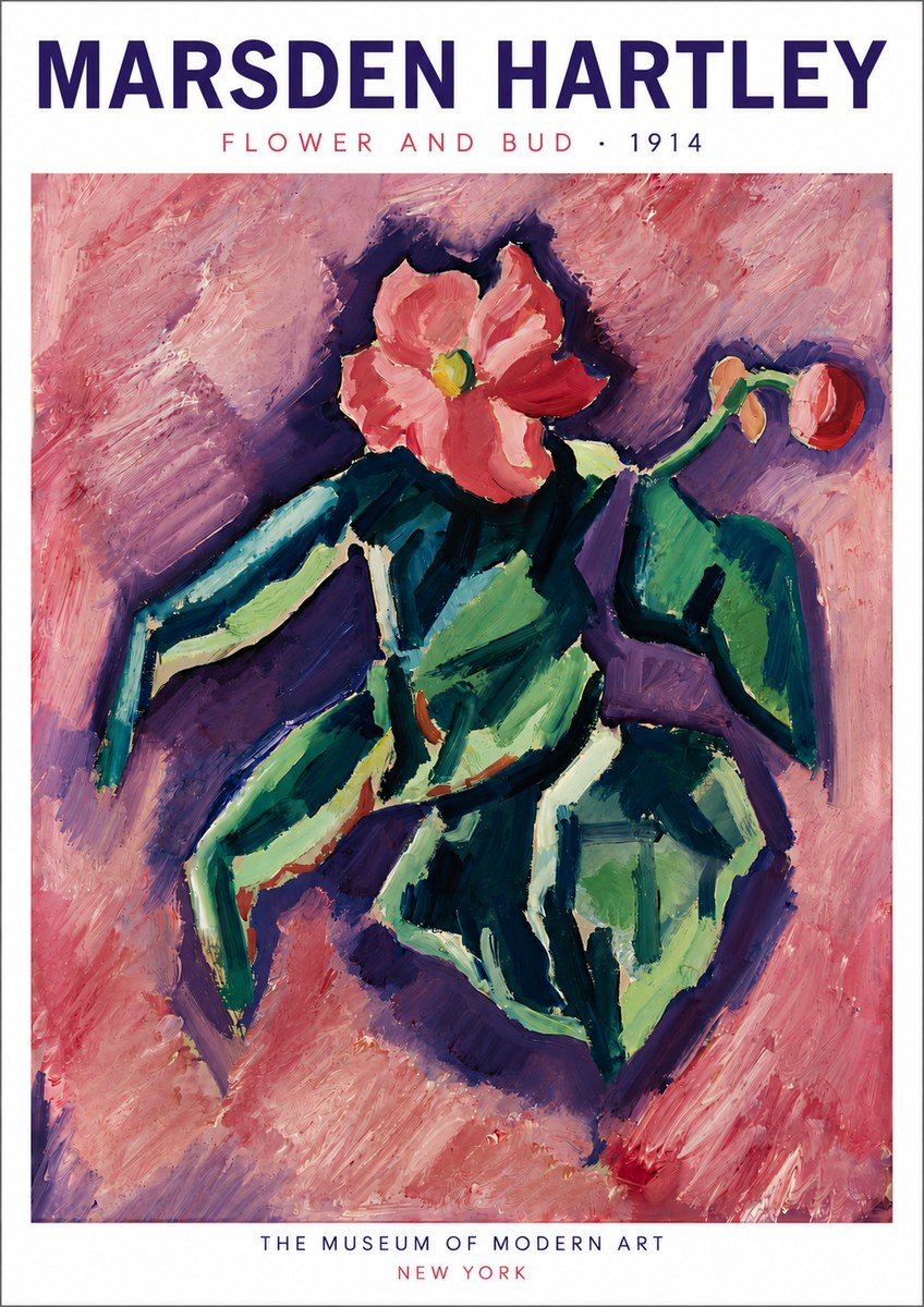 Marsden Hartley Flower and Bud No6 - Plakat