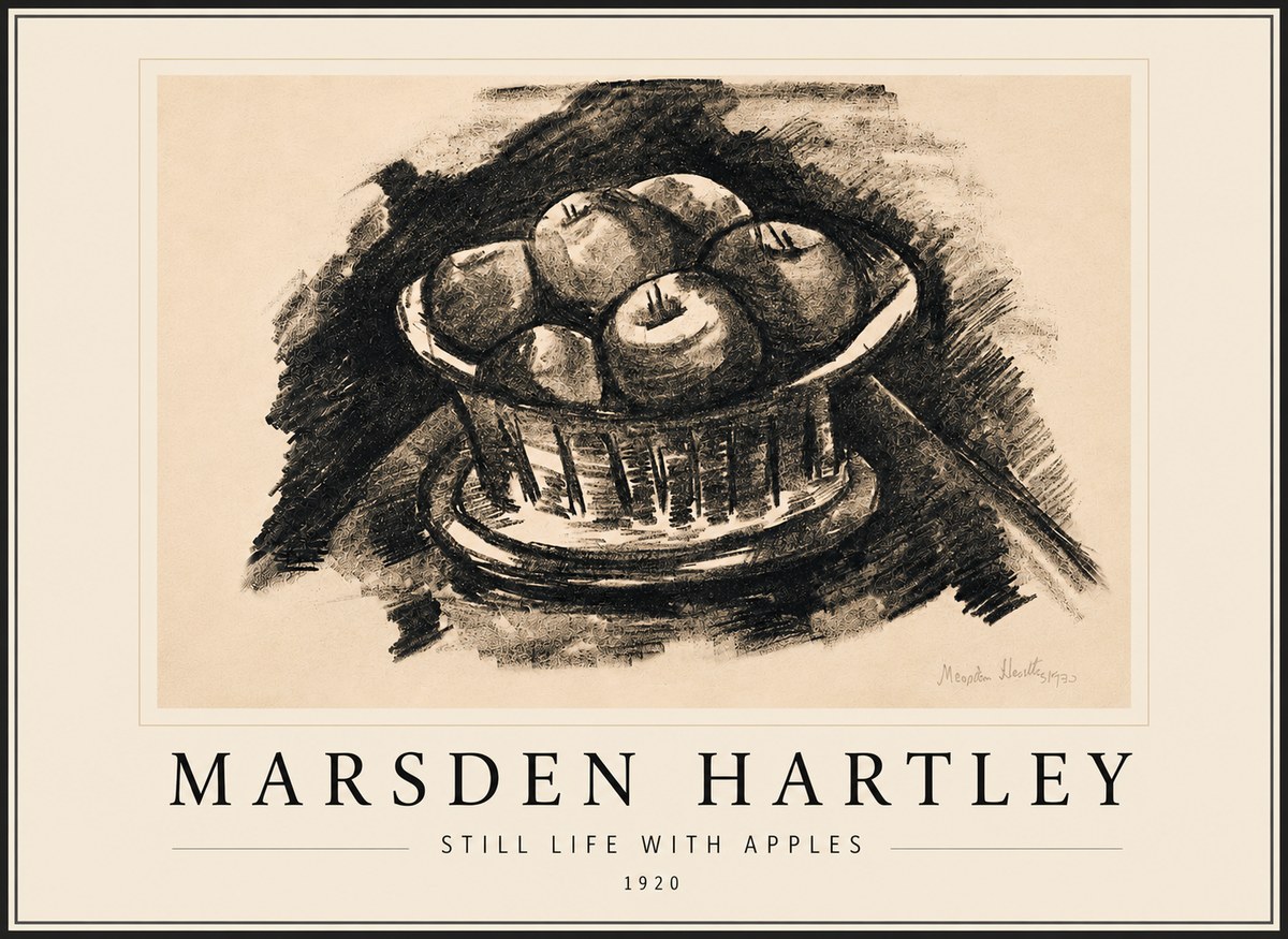 Marsden Hartley Still Life with Apples No6 - Plakat