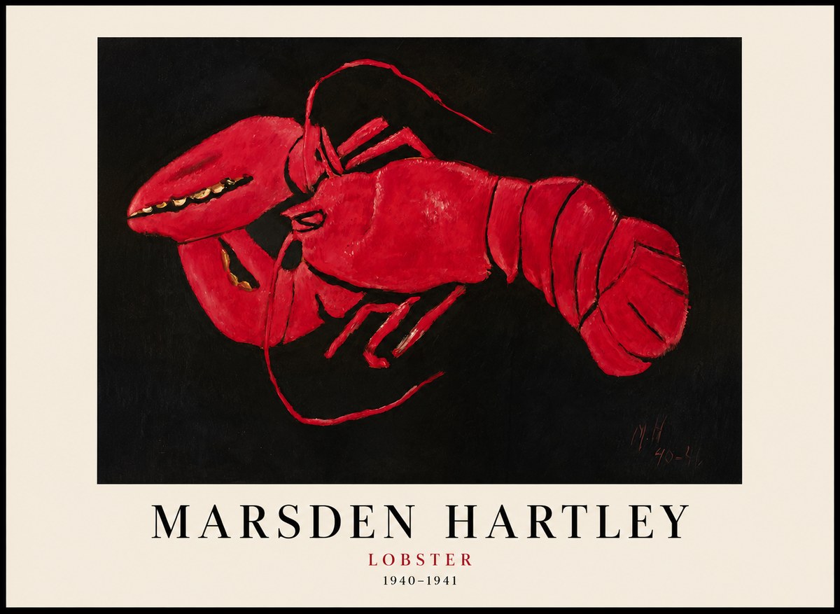 Marsden Hartley Lobster No1 - Plakat