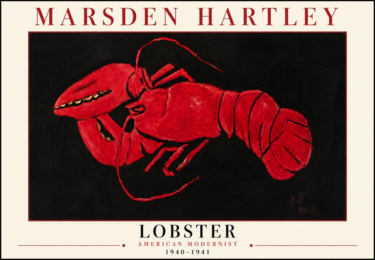 Marsden Hartley Lobster No6 - Plakat