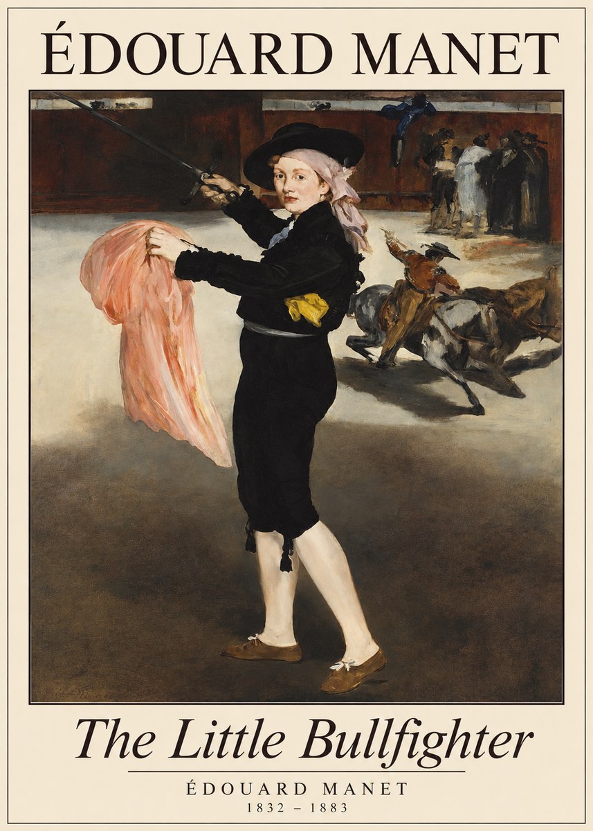 Édouard Manet The Little Bullfighter No1 - Plakat