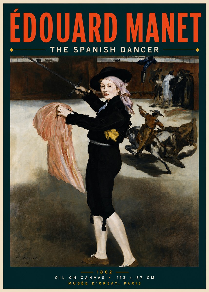 Édouard Manet The Little Bullfighter No6 - Plakat