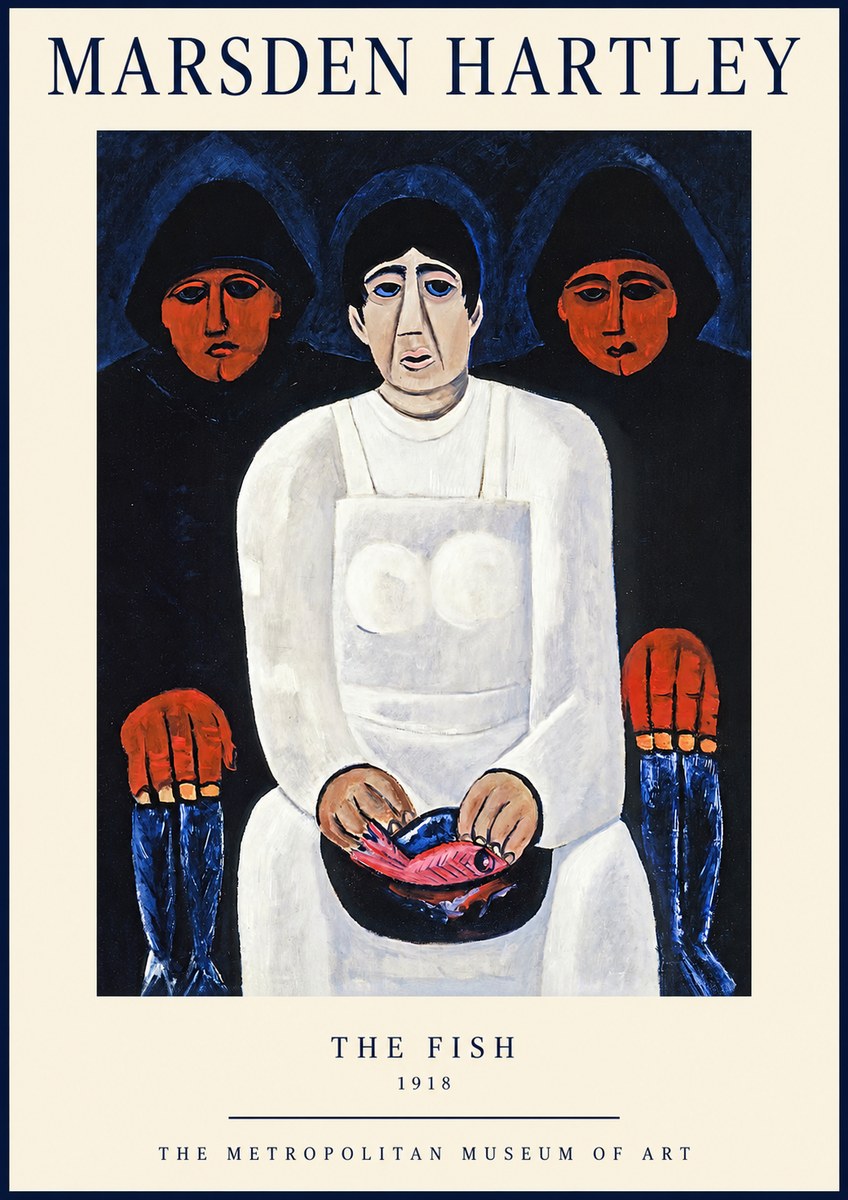Marsden Hartley The Fish No1 - Plakat