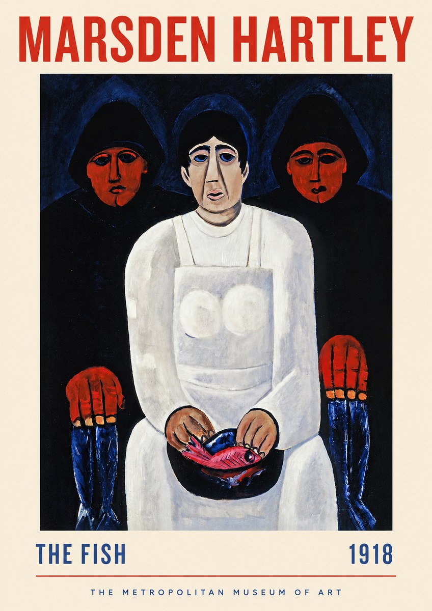 Marsden Hartley The Fish No2 - Plakat