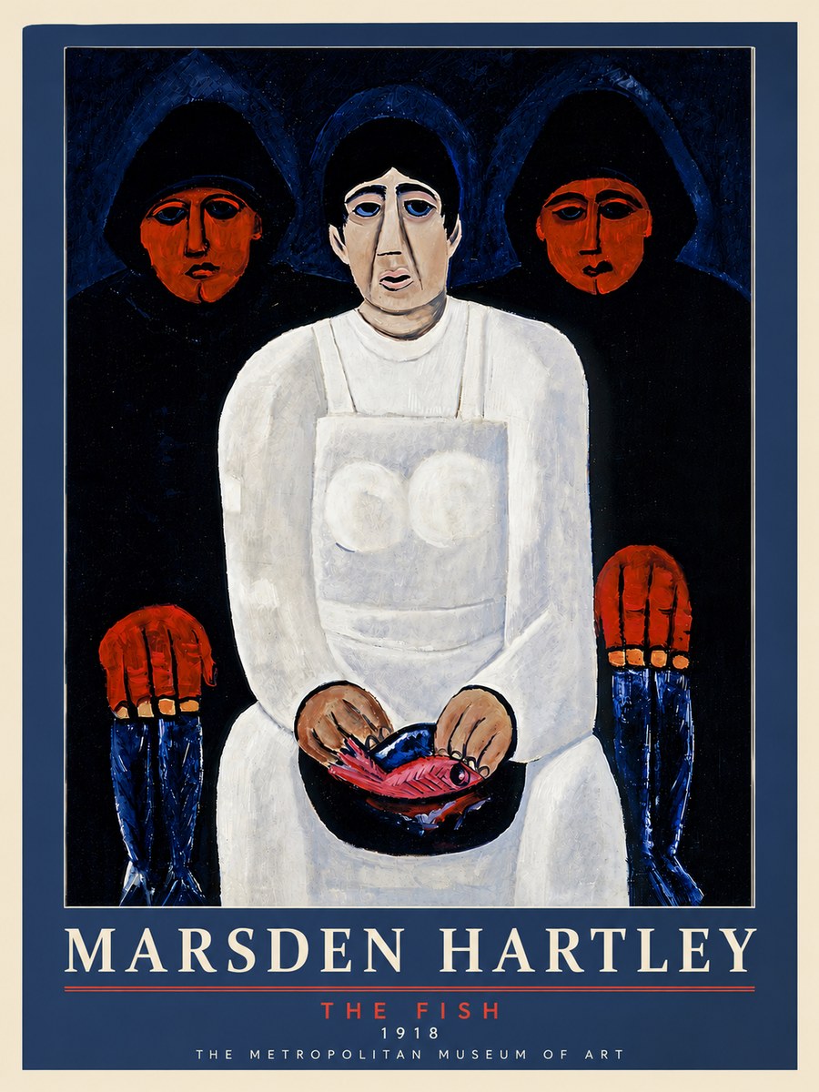 Marsden Hartley The Fish No6 - Plakat