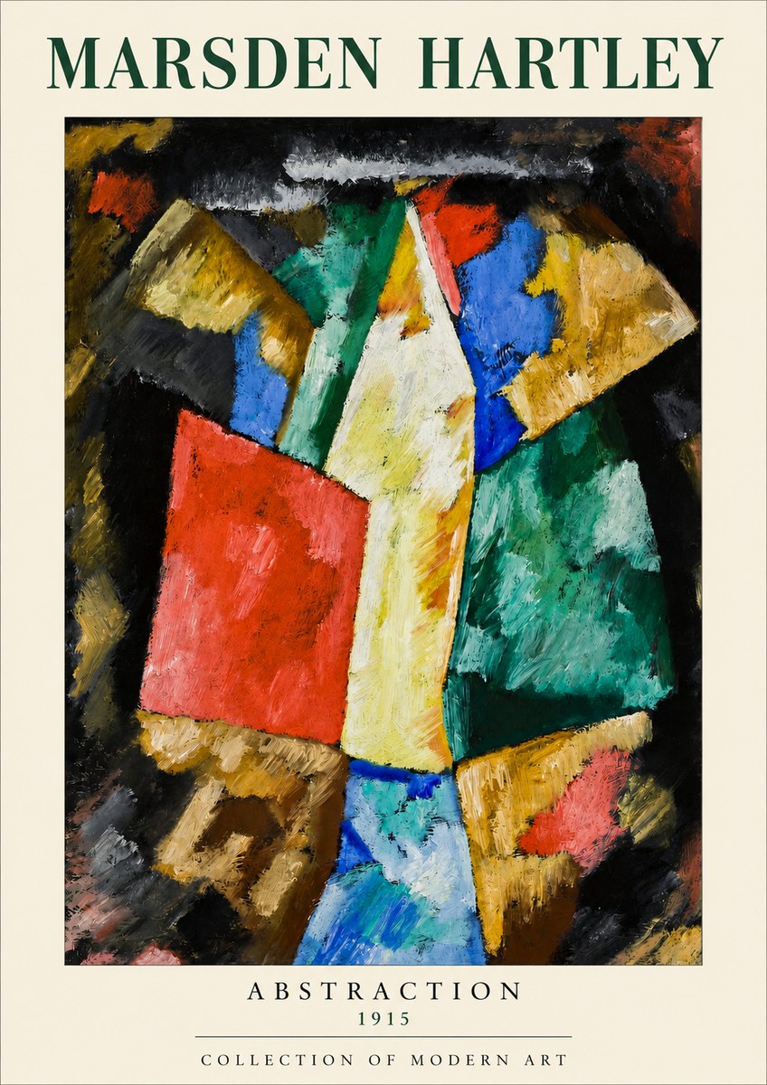 Marsden Hartley Abstraction No3 - Plakat