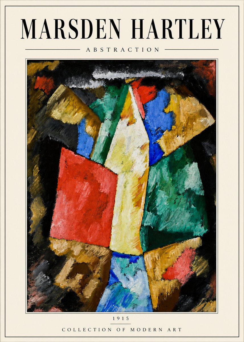 Marsden Hartley Abstraction No6 - Plakat
