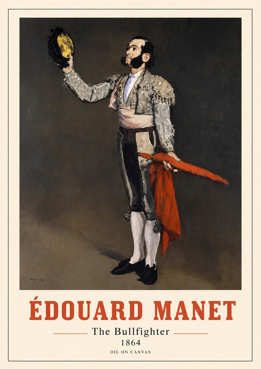 Édouard Manet The Bullfighter No4 - Plakat