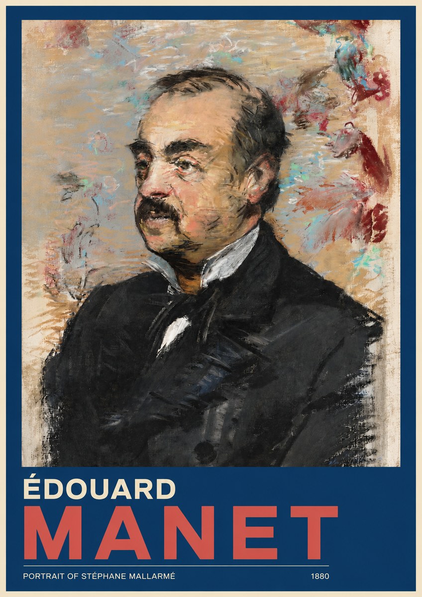 Édouard Manet Portrait of Stéphane Mallarmé I No2 - Plakat