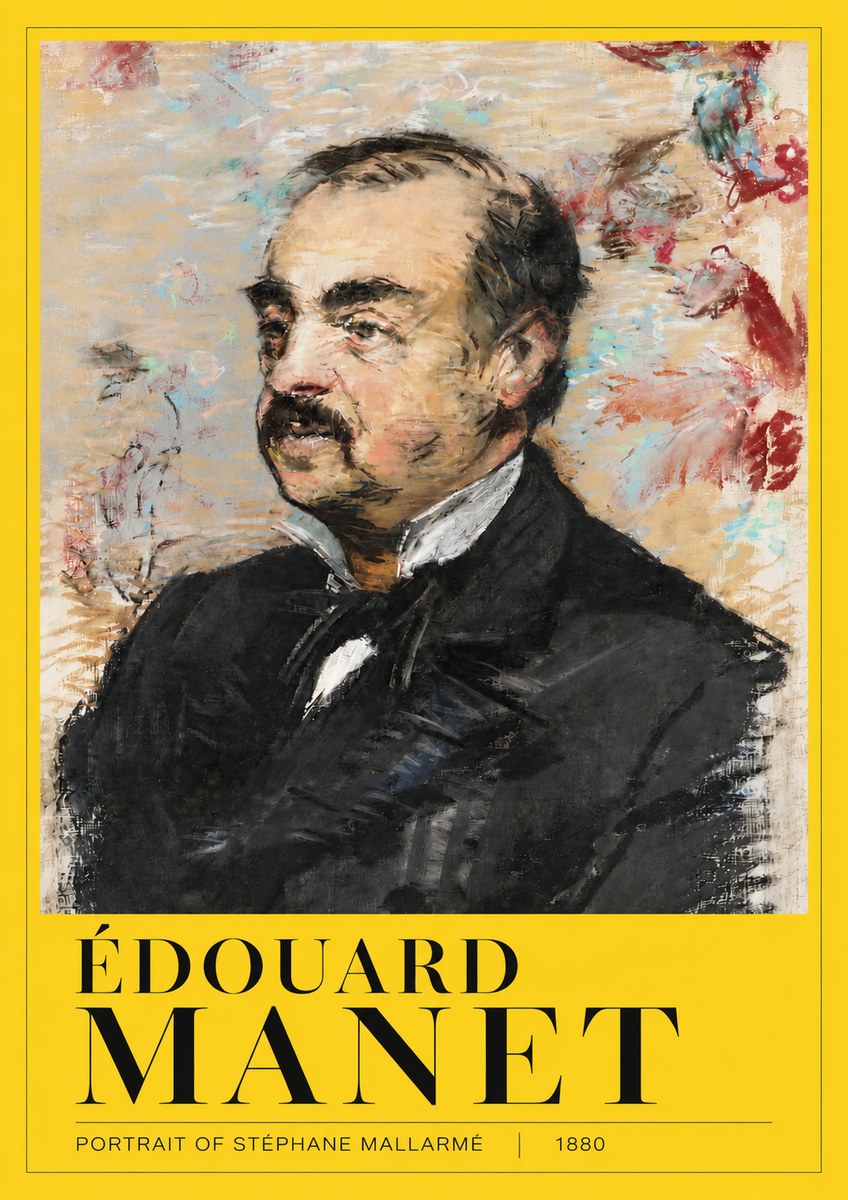 Édouard Manet Portrait of Stéphane Mallarmé I No4 - Plakat