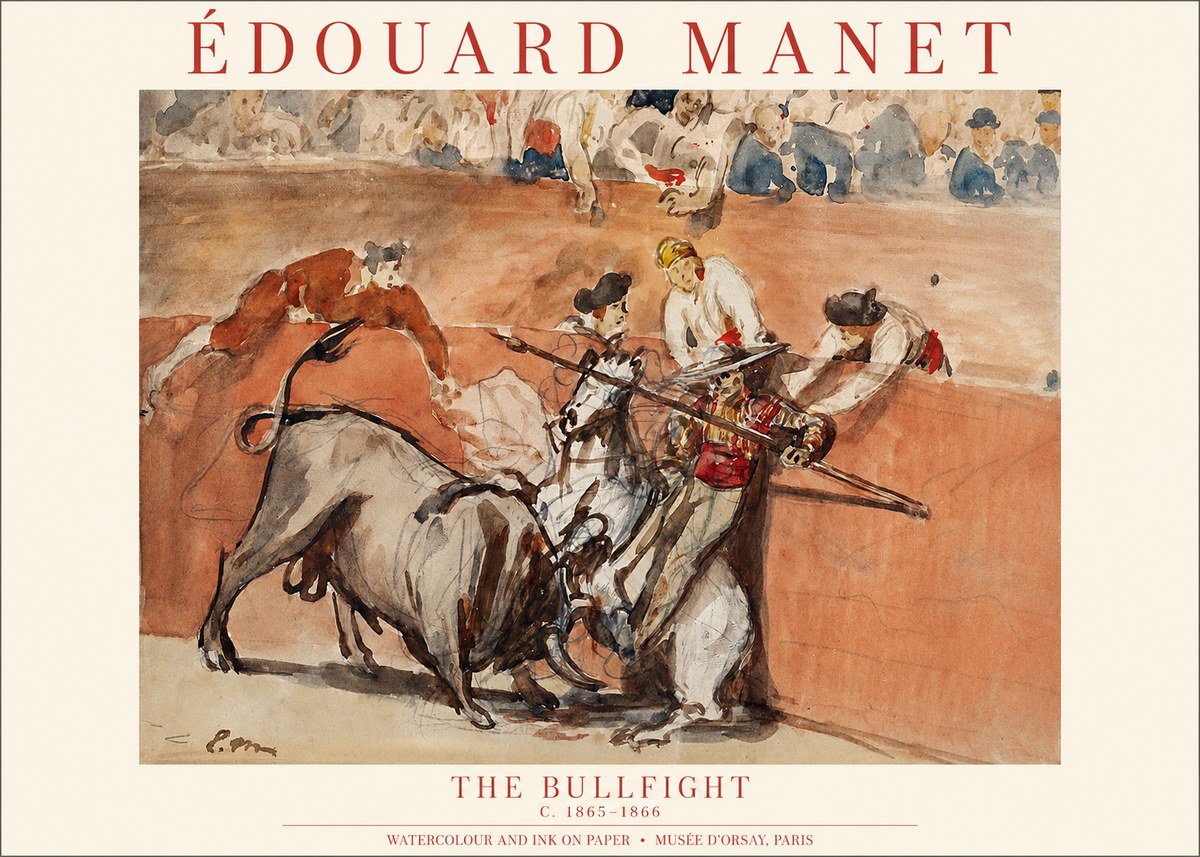 Édouard Manet The Bullfight I No1 - Plakat