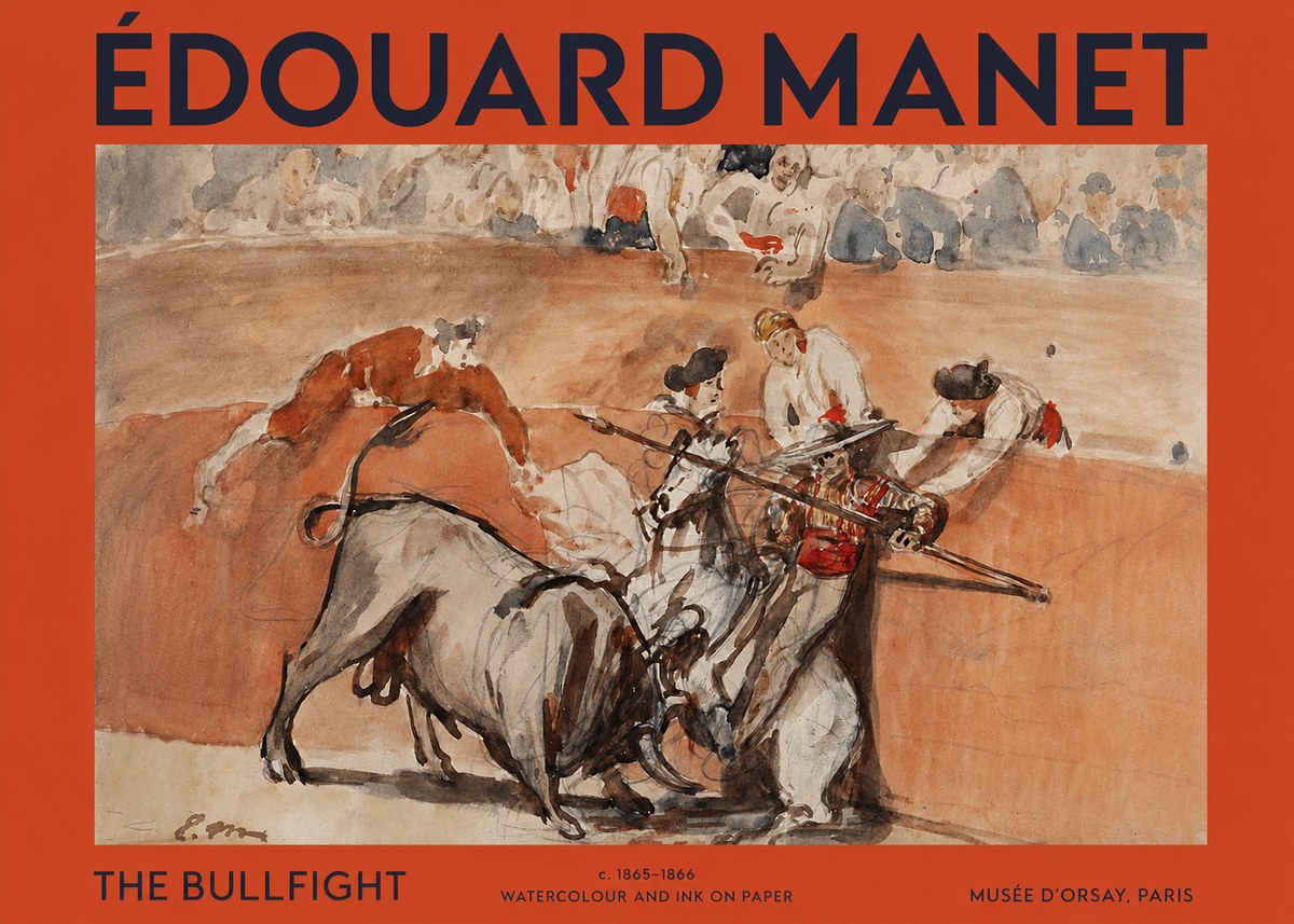 Édouard Manet The Bullfight I No2 - Plakat