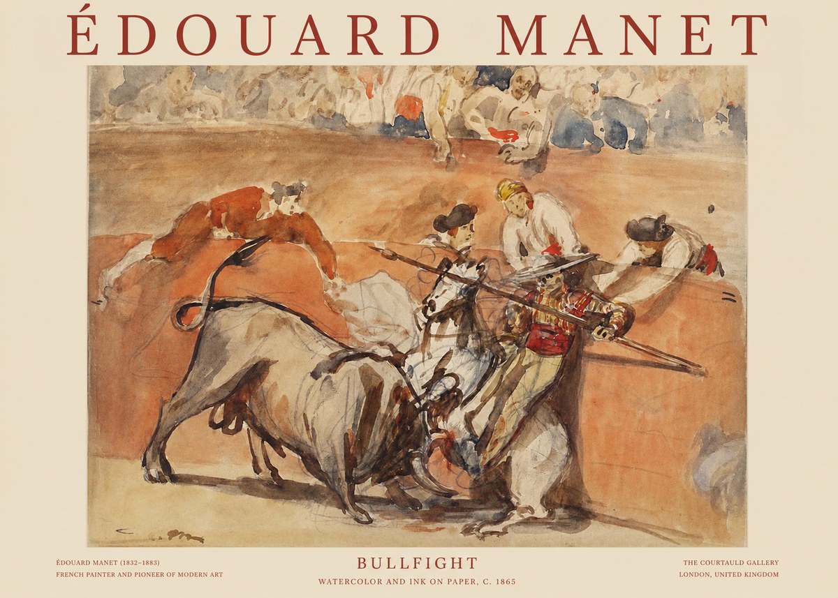 Édouard Manet The Bullfight I No6 - Plakat