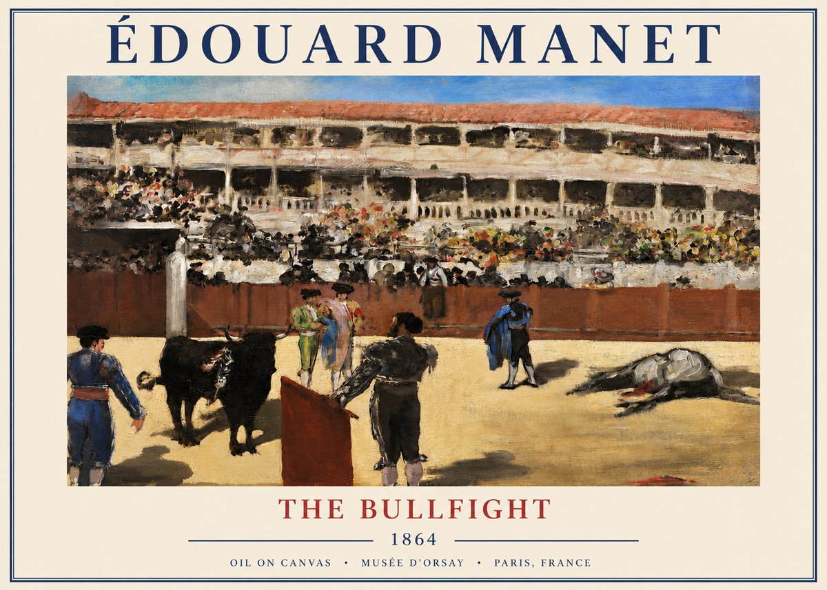 Édouard Manet The Bullfight II No3 - Plakat