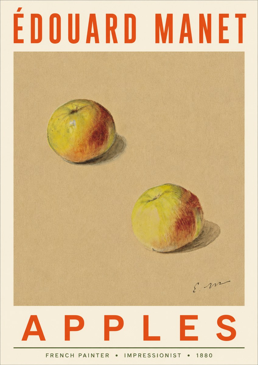 Édouard Manet Apples No4 - Plakat