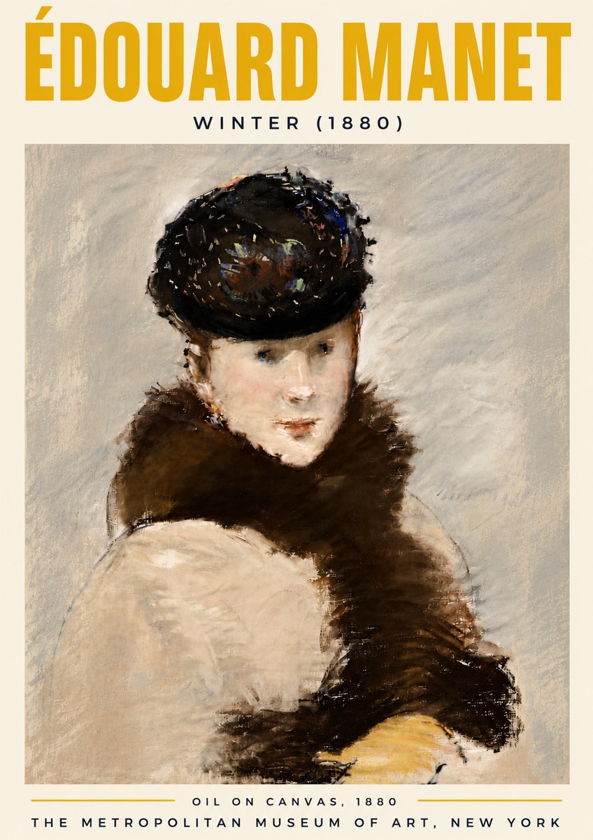 Édouard Manet Winter No6 - Plakat