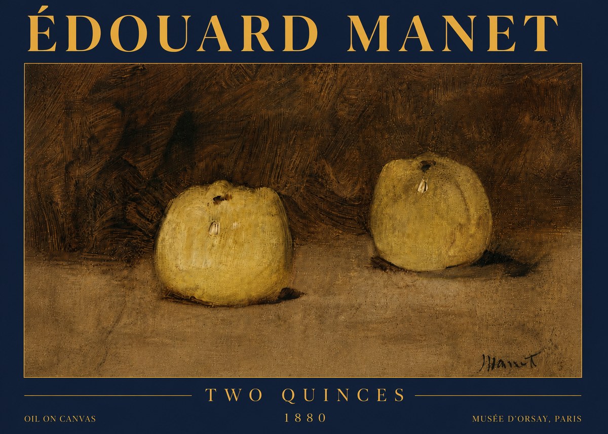 Édouard Manet Two Quinces No5 - Plakat