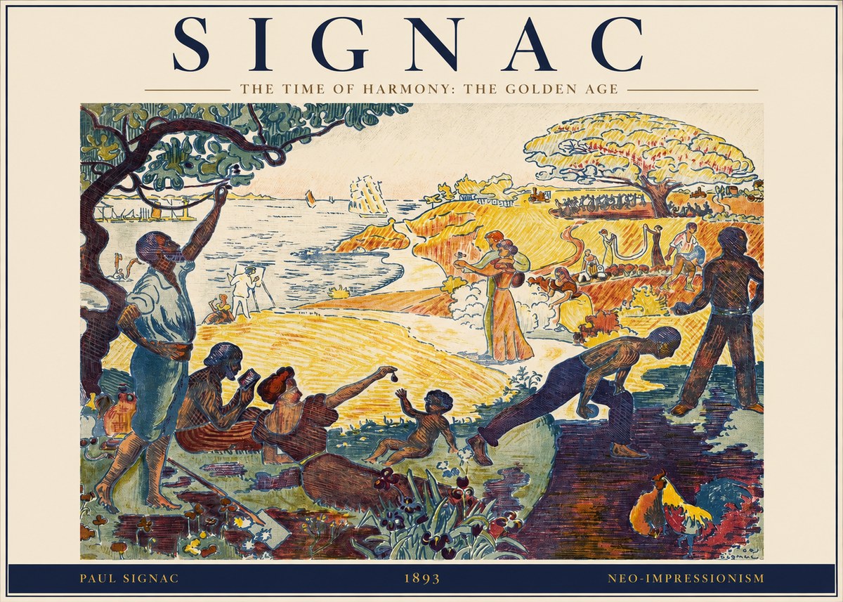 Signac The Time of Harmony: the Golden Age No2 - Plakat