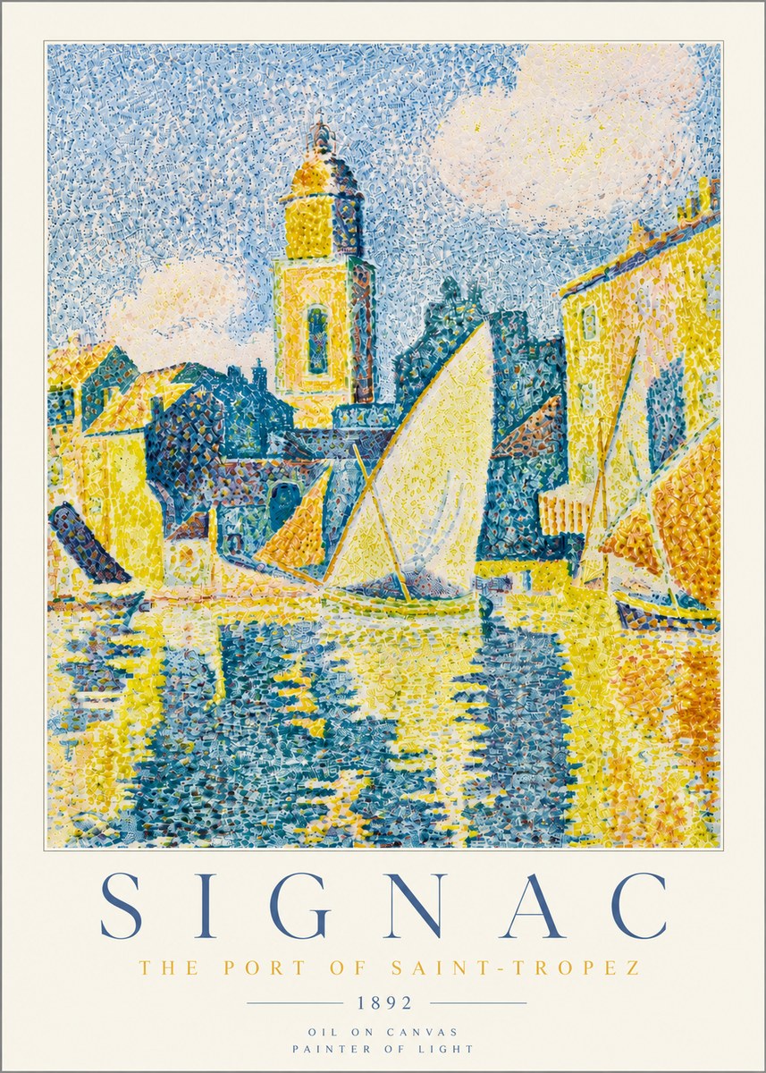 Signac The Port of Saint-tropez No5 - Plakat