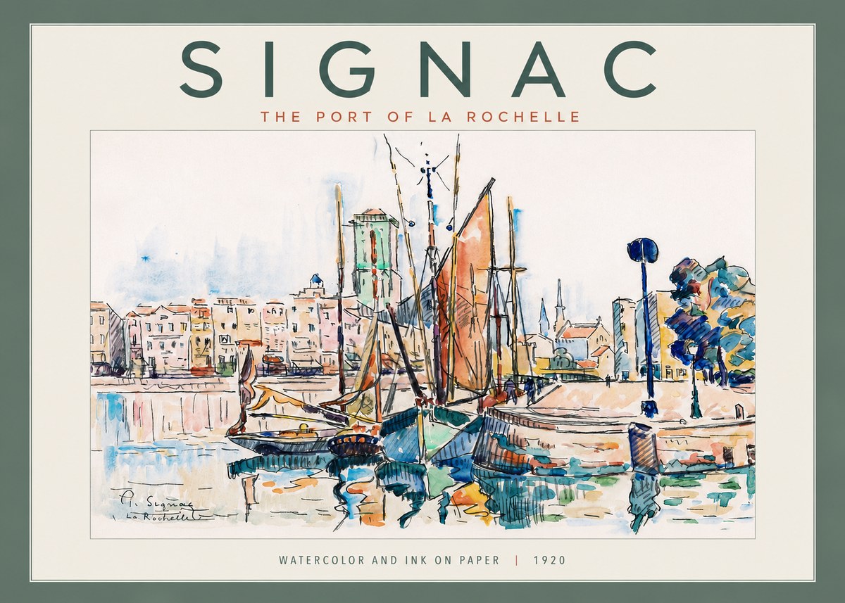 Signac The Port of La Rochelle No4 - Plakat