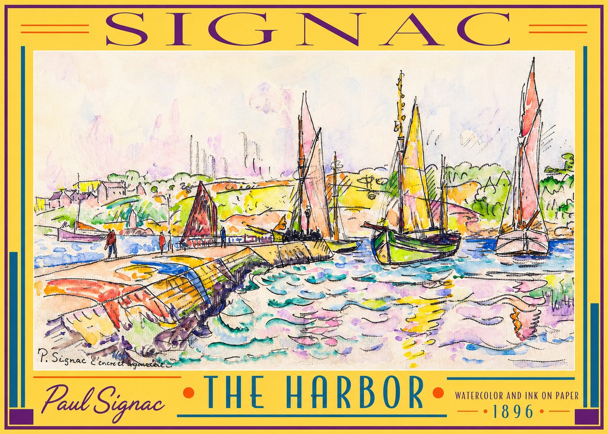 Signac The Harbor I No2 - Plakat